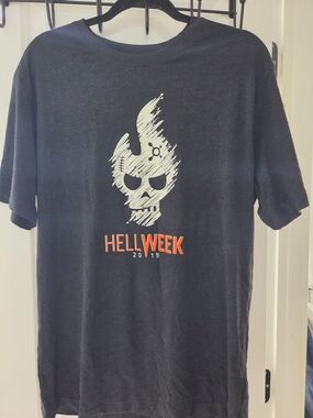 Orangetheory Black Hellweek Graphic Tee with Orange Accent 2019 Men's L